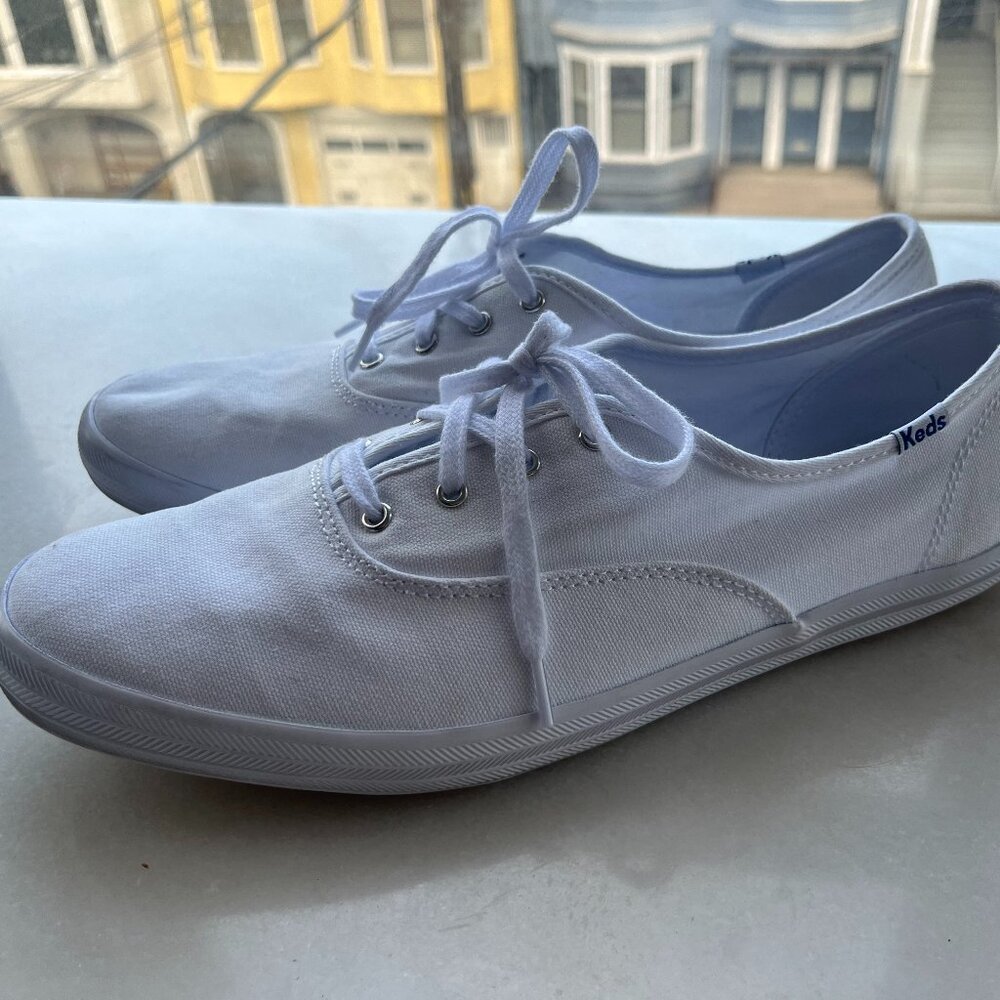 Worn ONCE ✨ White Keds Sneakers Canvas 11W Wide